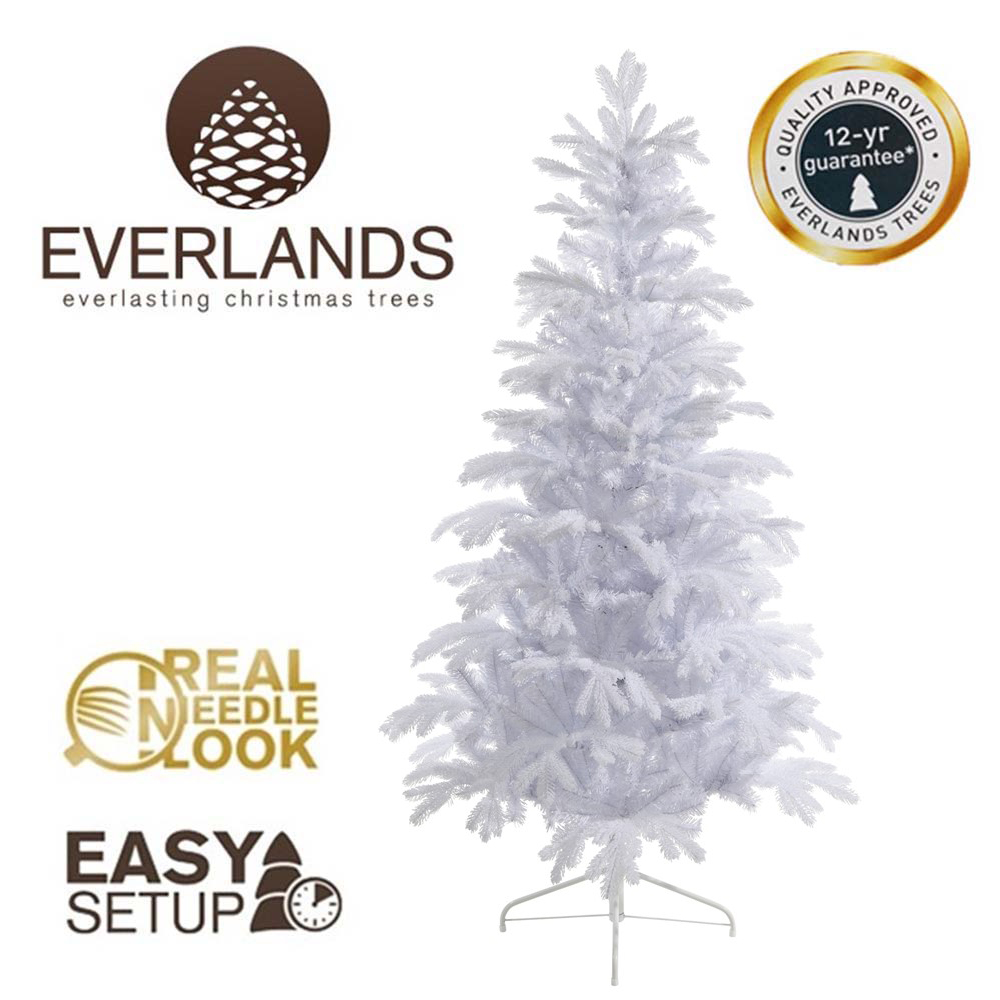 7FT Snowy Sunndal Fir Kaemingk Everlands Artificial Christmas Tree | AT49
